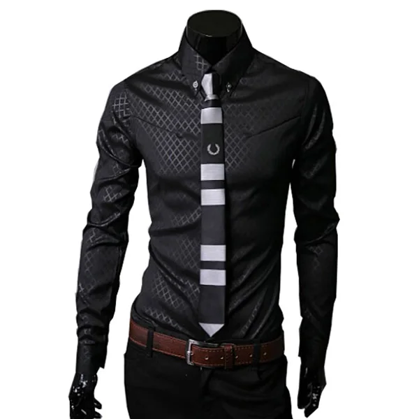 2015 New Arrivals  men shirt camisa social masculina casual slim fit mens dress shirts camisas chemise homme plus size M-3XL