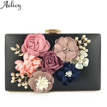 Aelicy женские Модные цветок клатчи вечерние ручные сумки Свадебный клатч кошелек сумки Органайзер с карманами сумки через плечо