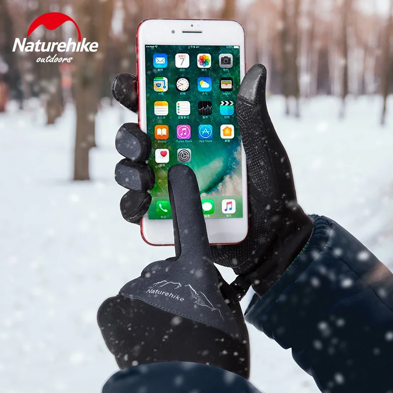 

Outdoor Sports Single-Sided Fleece Gloves Cold Warm Wear Touch Screen Running Gloves Male Female Winter Gloves NH17S004-T
