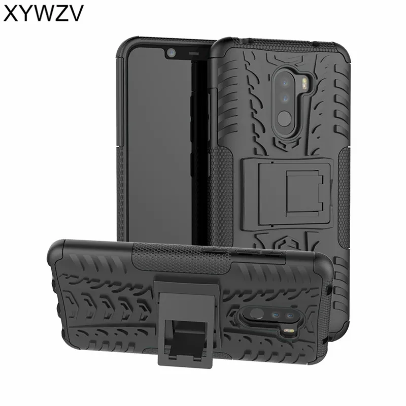Xiaomi Pocophone F1 Case Shockproof Armor Rubber Hard Phone Case Xiaomi Pocophone F1 Back Cover Xiaomi Pocophone F1 Shell Fundas