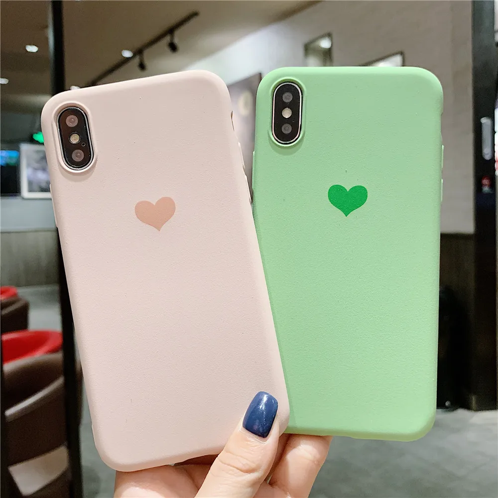 

For Samsung S7 Edge S8 S9 Plus Note8 9 Cute love Heart pattern TPU soft silicone Cover on for Galaxy C7 C9 Pro S10 Plus case