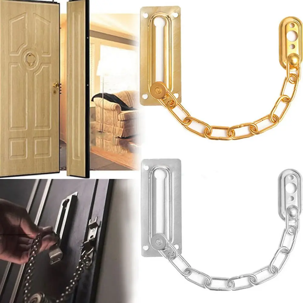 

New Door Chain Lock Safety Guard Security Lock Cabinet Locks For Home Door Tools