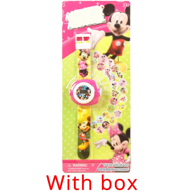 Mouse with box JOYROX принцесса Человек-паук детские часы проекция мультфильм шаблон Цифровые Детские часы для мальчиков девочек светодиодный дисплей часы Relogio - Цвет: Mouse with box