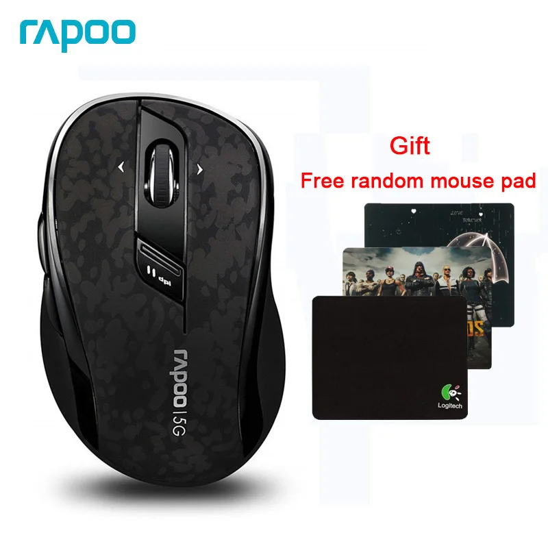 

Rapoo 7100P Original Classic 5G Wireless Mouse Optical Gaming Mouse with Adjust DPI for Desktop Laptop PC Computer