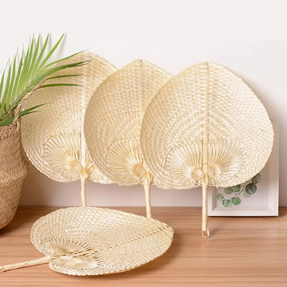Pushan Arts вентилятор ручной работы в форме персика бамбуковый вентилятор летний охлаждающий вентилятор DIY характеристика