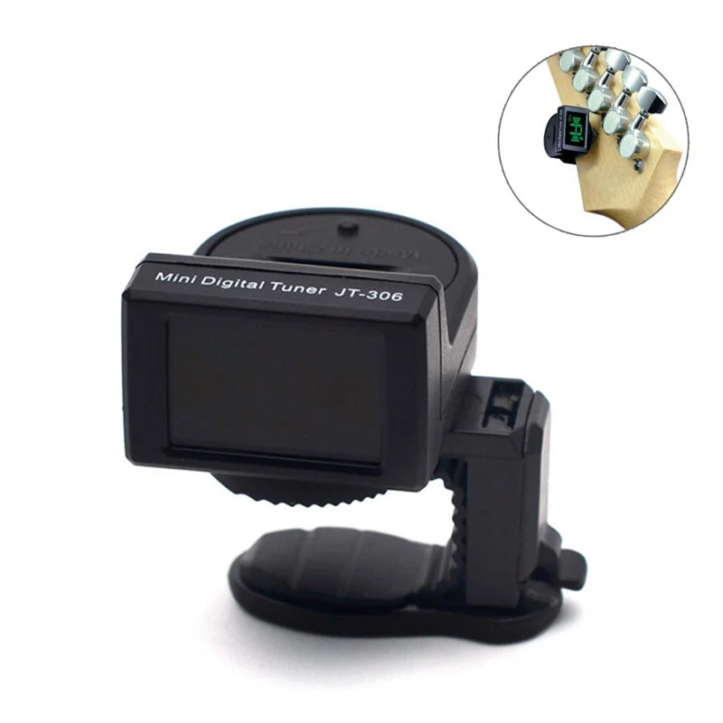 

JT-306 Mini Digital Guitar Tuner LCD Clip-on Tuner accessories for Acoustic Electric Guitar Bass Violin Ukulele Chromatic