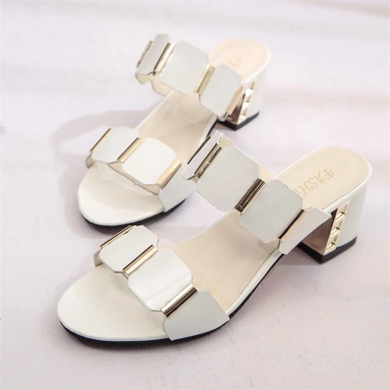 Women Fish Mouth Slipper High Heels Sandals Antiskid Toes Party Shoes Flip Flops sandals Middle-aged women s shoes O0427#30 Women Fish Mouth Slipper High Heels Sandals Antiskid Toes Party Shoes Flip Flops sandals Middle-aged women s shoes O0427#30