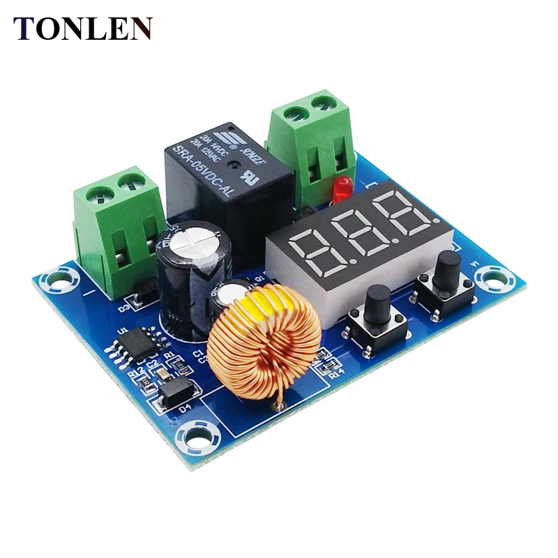 

TONLEN DC Voltage Protection Module 12-36V Lithium Battery Over-discharge Protection Board low power disconnection output Board