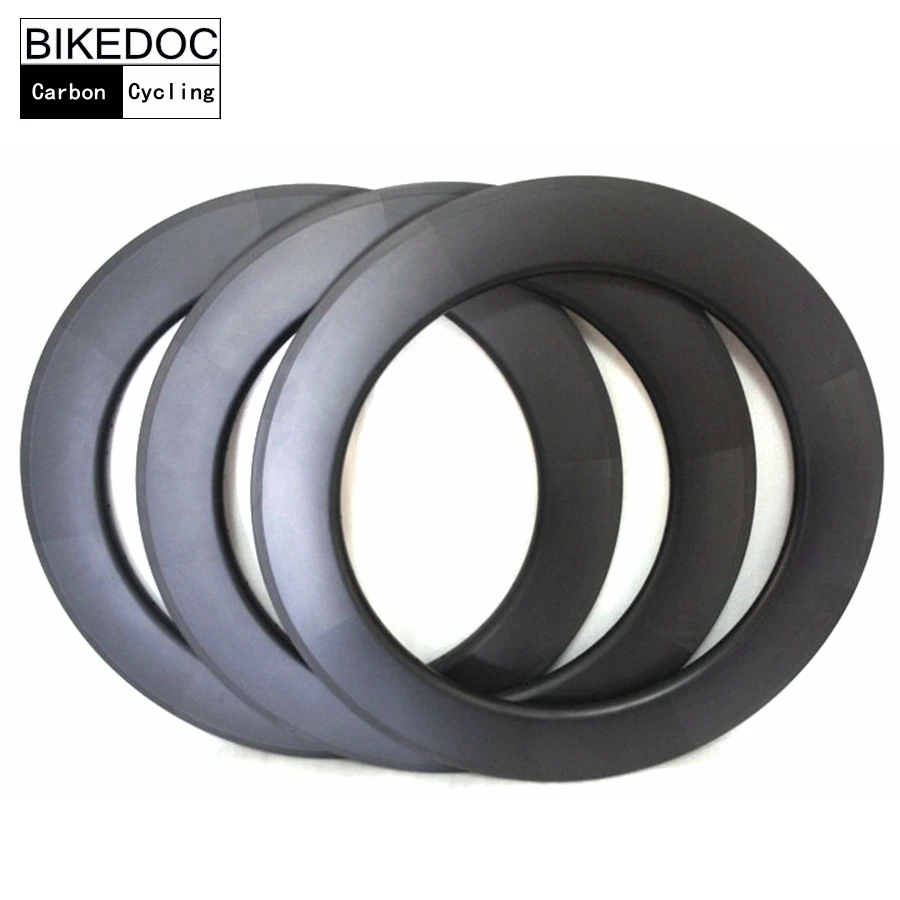 BIKEDOC 700C * 23 мм ширина обод из углерода трубчатый 88 мм/обод для дорожного