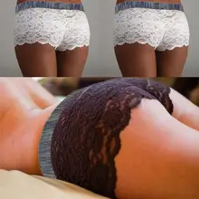 Lace Shorts Women High Waist Transparent Skinny shorts Black White Lace Fitness Short Trousers Women