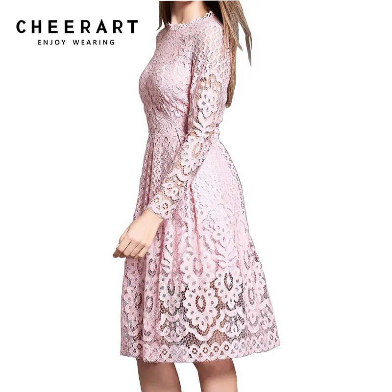 Cheerart высококачественное женское богемное белое кружевное осеннее вязанное