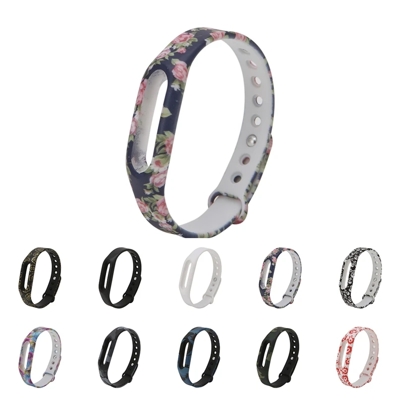 

OOTDTY Colorful Silicone Wrist Band Strap Wristband Replacement For Xiaomi Mi Band 1