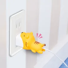 Большой кабель укуса милые животные кабель протектор Kawaii USB кабель Органайзер фиксатор строки провода Держатель офисный стол органайзер аксессуары