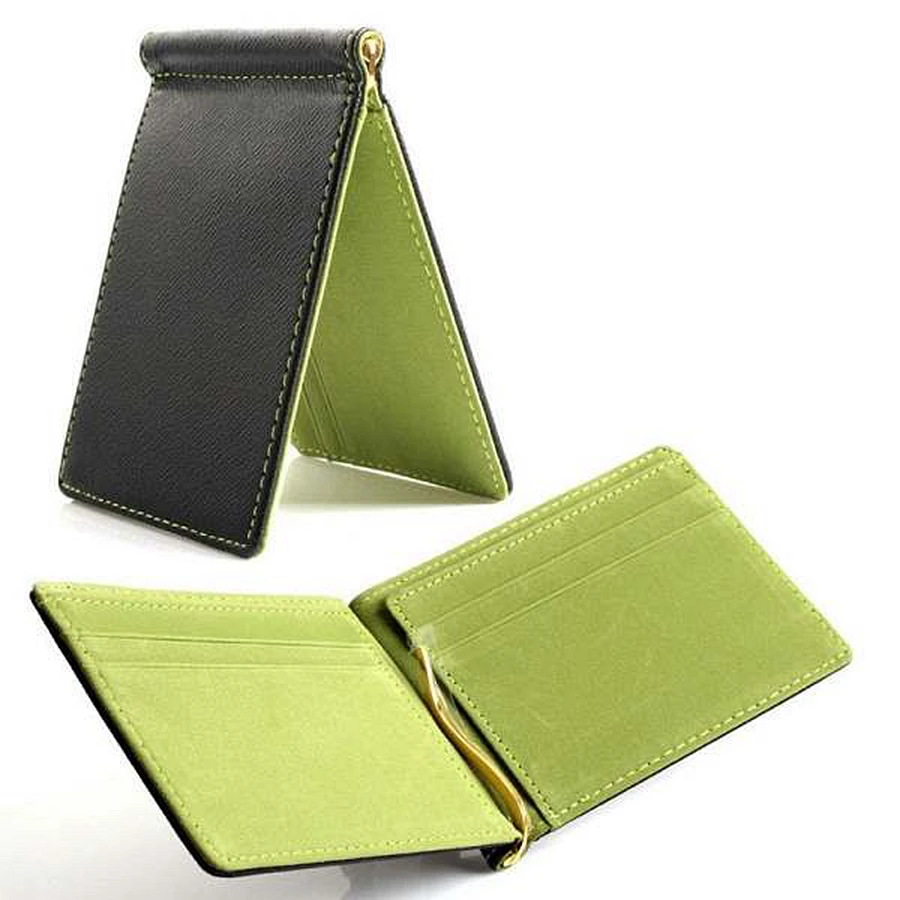 Faux Leather Slim Mens Credit Card Wallet font b Money b font font b Clip b