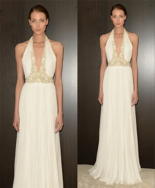 j mendel 2016 new arrival bohemian wedding dresses a line halter