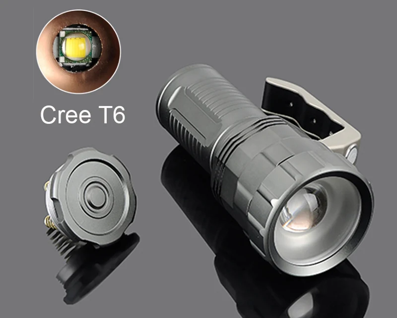 Мощный светодиодный светильник-вспышка CREE XM-L T6 2000LM, 3 режима, фонарь для поиска, кемпинга, охоты, рыбалки, Шахтерская лампа, фонарь, светильник