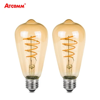 

Retro E27 LED Edison Bulb 3W 85-265V Ampoule LED E27 Filament Lamp G80 G95 ST64 A60 Vintage Antique LED Lampada Bombillas