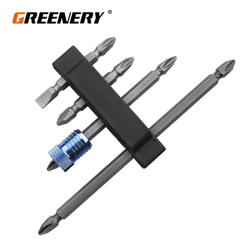 

Greenery PH2 5pcs Single Double Head Cross Magnetic Screwdriver Bit S2 Electric Screw Driver Set