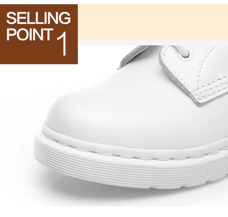 HQFZO; брендовые осенние белые ботинки размера плюс; женские ботильоны из натуральной кожи на плоской подошве с круглым носком; женская обувь на платформе; Новинка года
