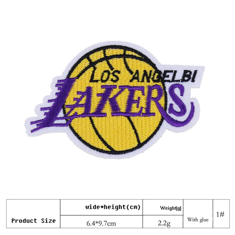 

1 pc Embroidered Patch Embroidery Patch NBA team Armband Fabric Apparel Bag Hat Sticker Arm Mark