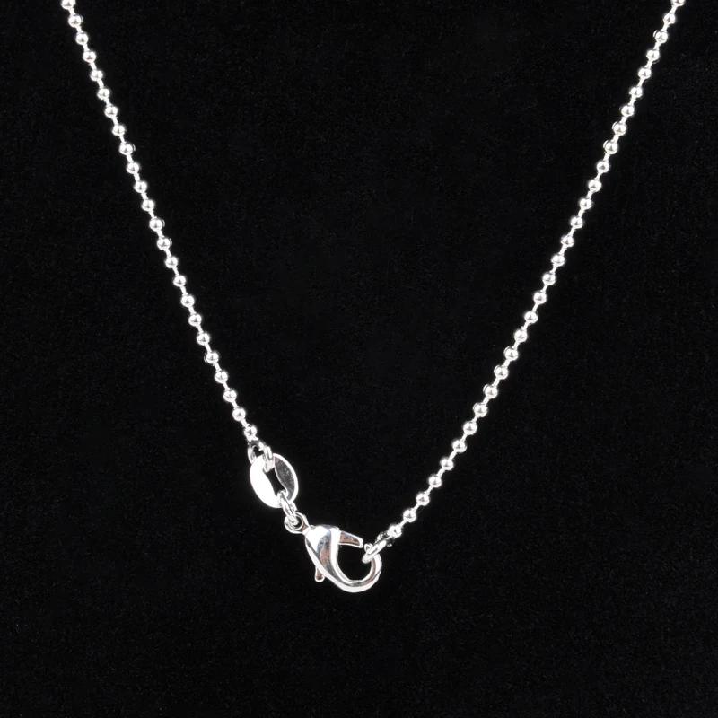 Shellhard Fashion Making Jewelry Vintage Silver Plated Water Wave Chain Figaro Flat Bead Chain Necklace Femme Bijoux 16-30inch
