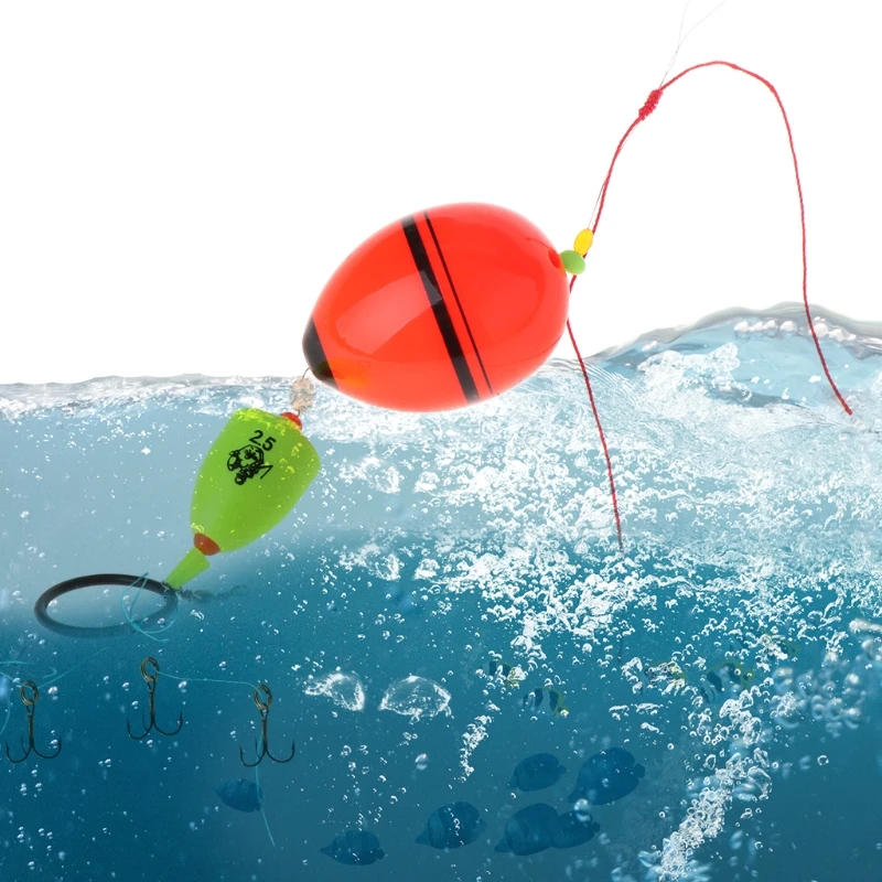

1 Set Fishing Float Bobber with Swivel Outdoor Tackle Oval Buyo Ball Salt Water