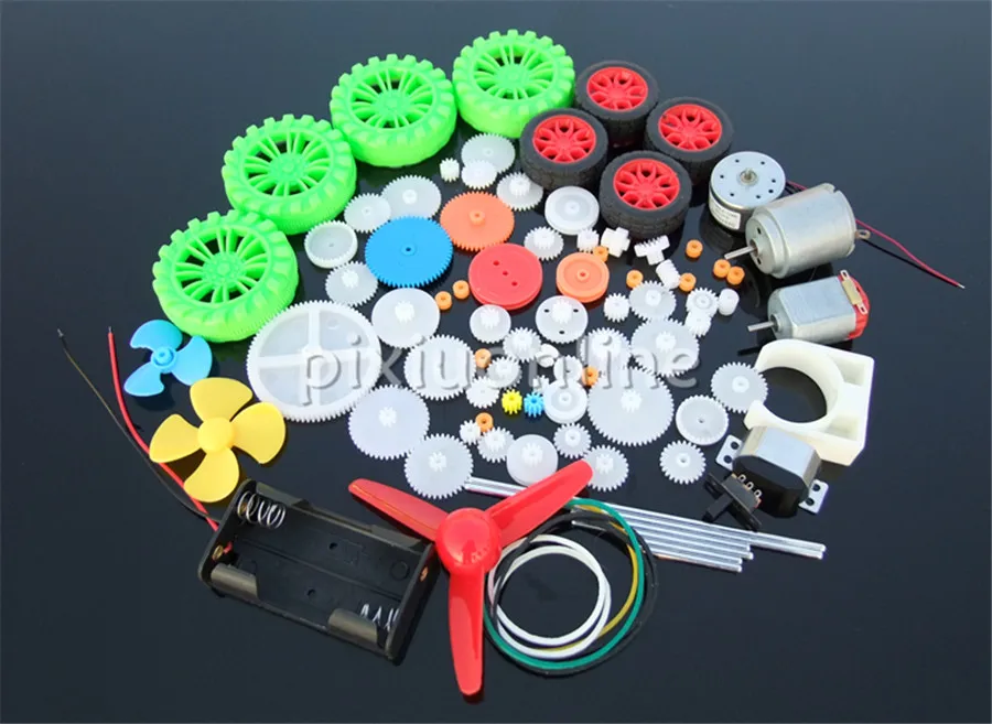 

Sale at a Loss K1002b Several Different Plastic Gears and Worms and DC Motors Handmaking Parts DIY Use