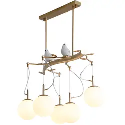 Nordic светодиодный E27 Кухня, украшение для столовой, можно использовать при подвесные светильники для бара оригинальный птица Роскошные
