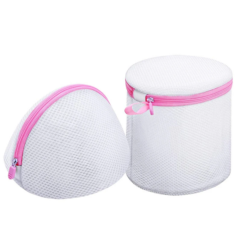 

2pcs Laundry Wash Bag Net Wash Bags Bra Underwear Machine Travel Storage Organize Bag Durable Mesh Wash