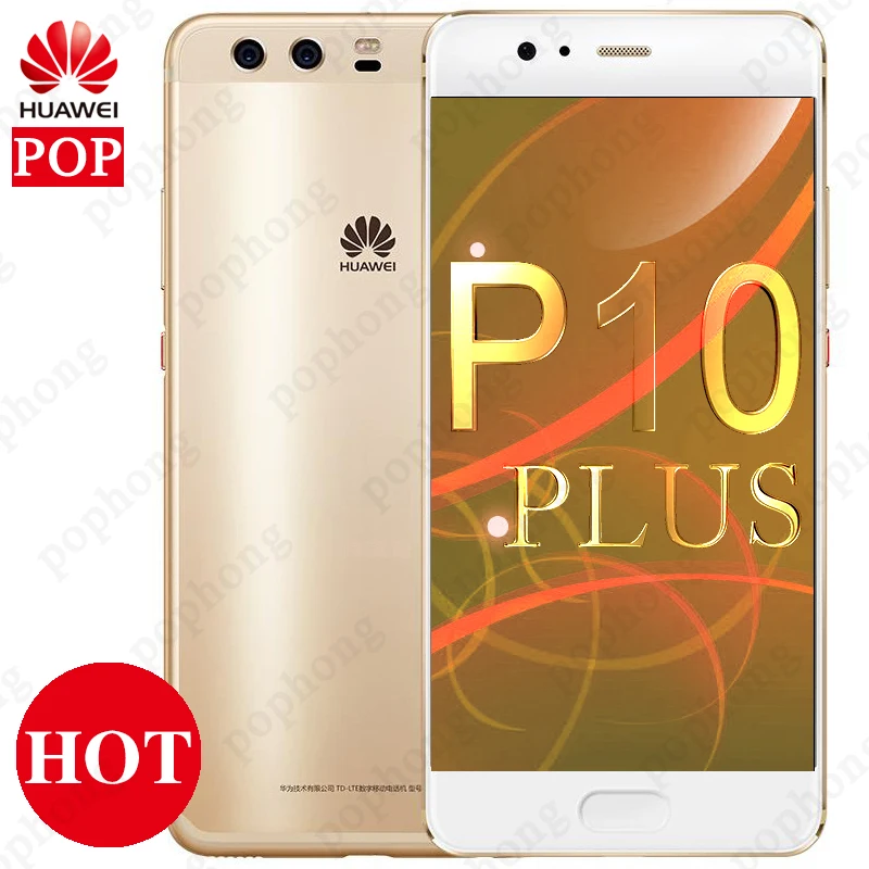 Huawei P10 Plus 4G LTE мобильный телефон Kirin 960 Octa Core 6 Гб ram 64 Гб/128 ГБ/256 rom Android 7 0 5 &quot2 K