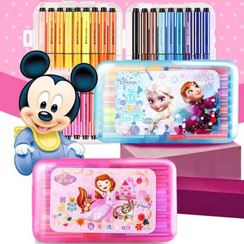 

24/36 color high quality Disney children's drawing toys Frozen Mickey Sophia water color pencil Student school supplies