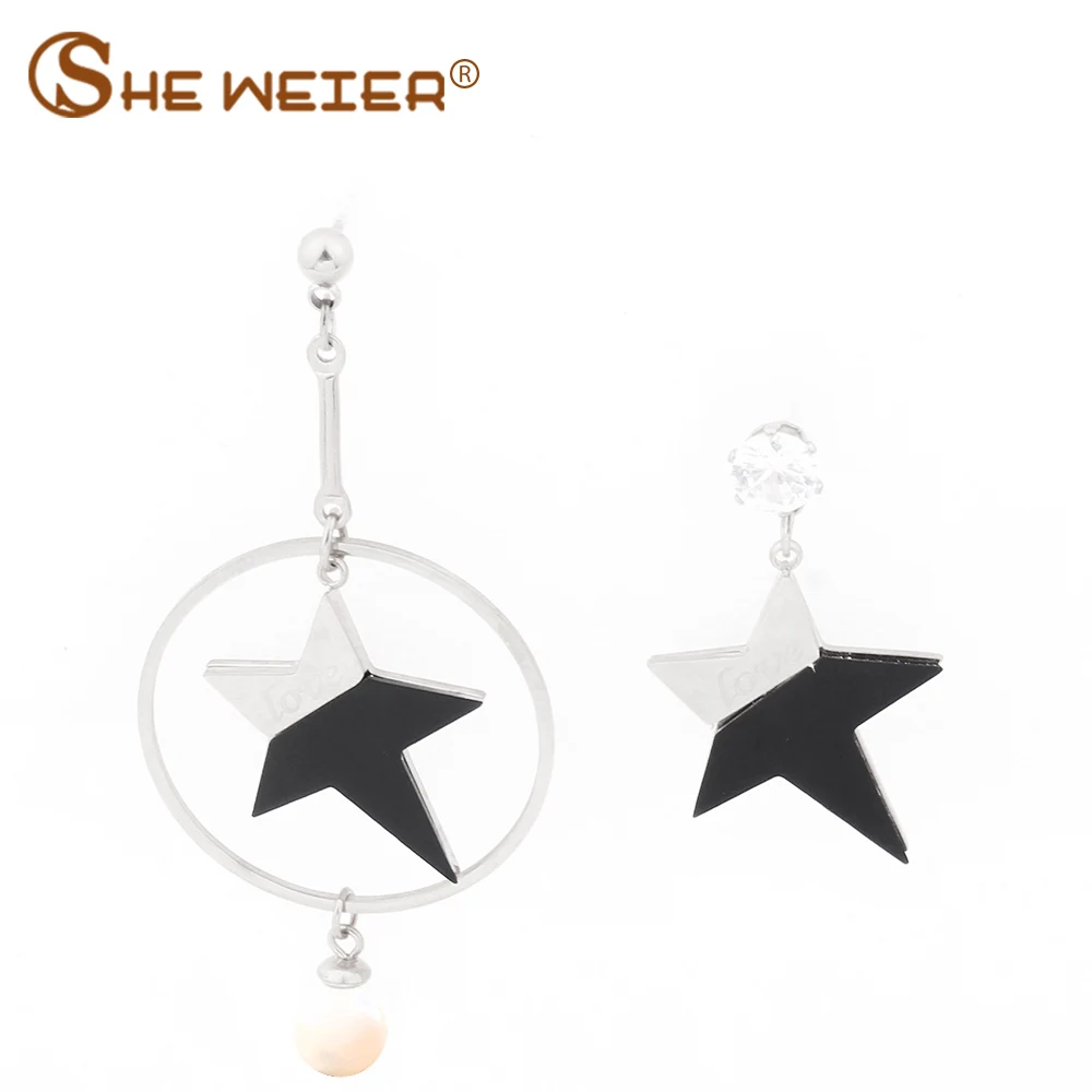 

SHE WEIER Star Earrings Women jewelr Pendientes 2018 Starfish woman Earrings Female Fashion accessories Earings Fashion Jewelry