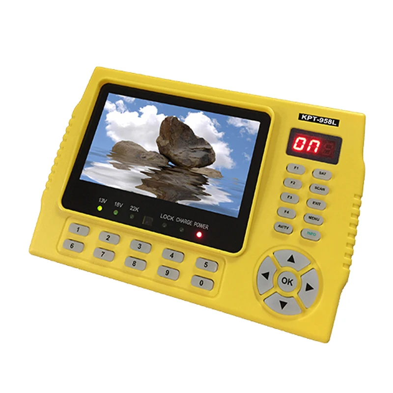 

[Genuine] satellite finder KPT-958L meter DVB-S2 4.3 inch better satlink ws-6906 satlink ws-6916 Satellite Reciever set top box