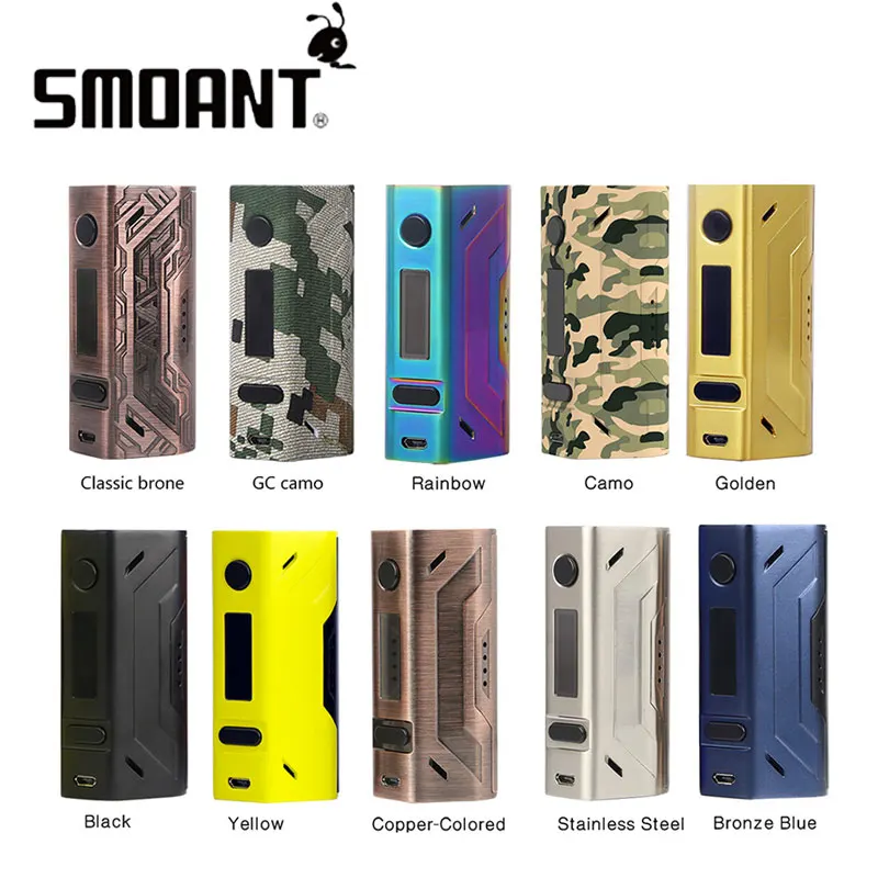 

100% Original Smoant Battlestar TC Box MOD with Big Screen Max 200W Output Powered By 18650 Battery Vape Box Mod Vs Smoant Cylon