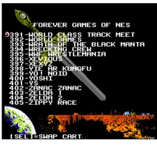 Игровой картридж FOREVER DUO GAMES OF NES 852 в 1 (405 + 447) для консолей всего игр используется