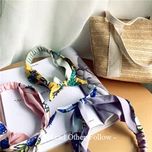

2018 Summer Pinapple Cross Fresh Fashion Turban Headbands Women Chiffon Headband Head Wrap Wide Double Layer Hairband with Ear