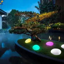 Светодиодный перезаряжаемый галька, лампа, водонепроницаемый RGB, ландшафтный свет, дорожка, наружный газон, садовый сад, дорожка, декоративная лампа X