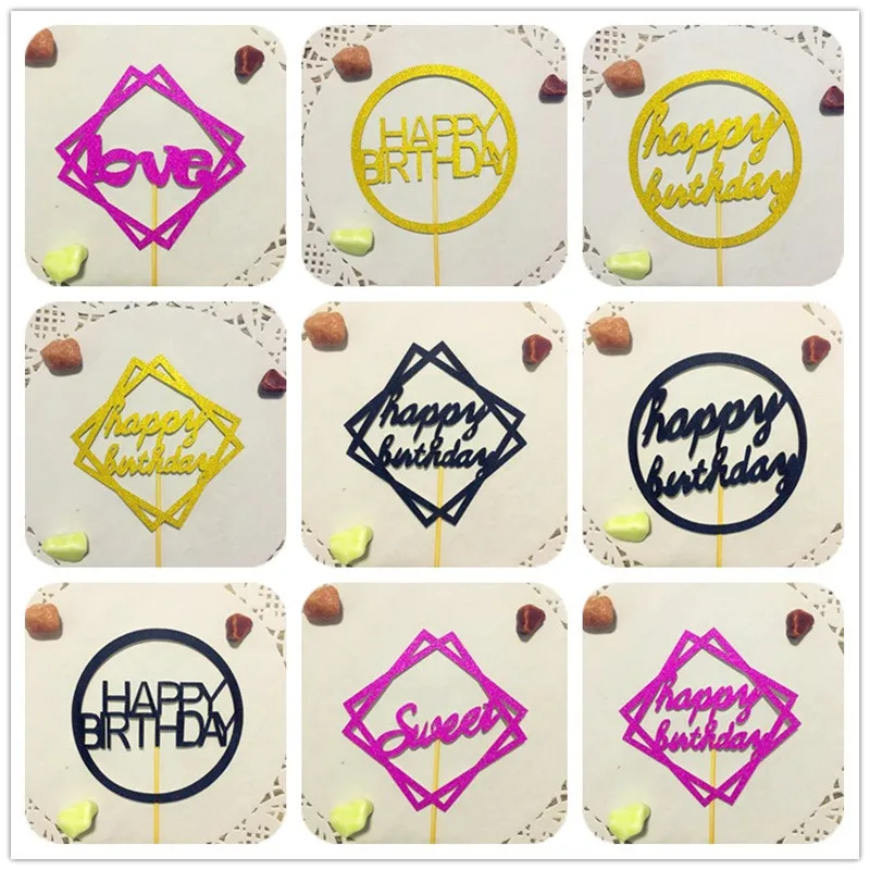 

Cake Topper Happy Birthday Party Supplies Cake Toppers Birthday Party Decorations Adult Birthday Cake Decoration Cupcake Topper