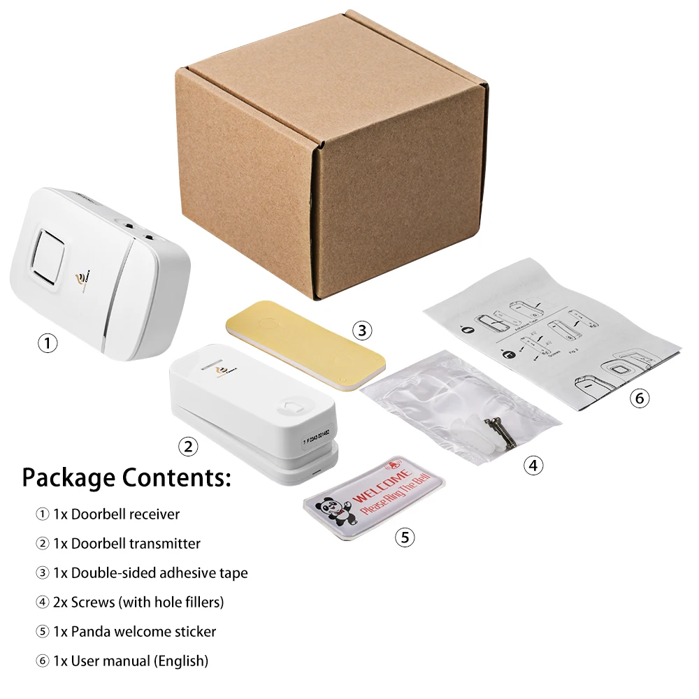 IP47 Waterproof Wireless Doorbell,Door Bell Chime,No Need Battery,Self-Powered Transmitter Button,Plug-in Receiver,32 Ringtones IP47 Waterproof Wireless Doorbell,Door Bell Chime,No Need Battery,Self-Powered Transmitter Button,Plug-in Receiver,32 Ringtones