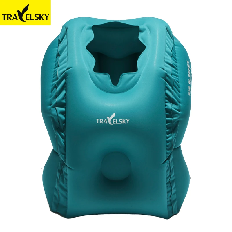 

2019 New Travelsky Eco-friendly TPU lightweight u-shape pillow /H-shanpe pillow/ tpu footrest/Inflatable pillow for travel
