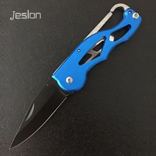 Jeslon Multifunction Portable Pocket Survival Rescue Folding Knife Camping Mini Peeler Keychain Tactical Hunting Outdoor Tools