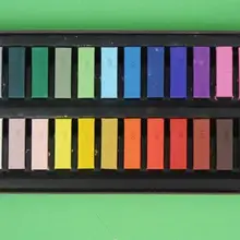 24-Цвет половина размер мягкий Мел Пастель для BJD куклы макияж/Лицевая сторона(24 PC S