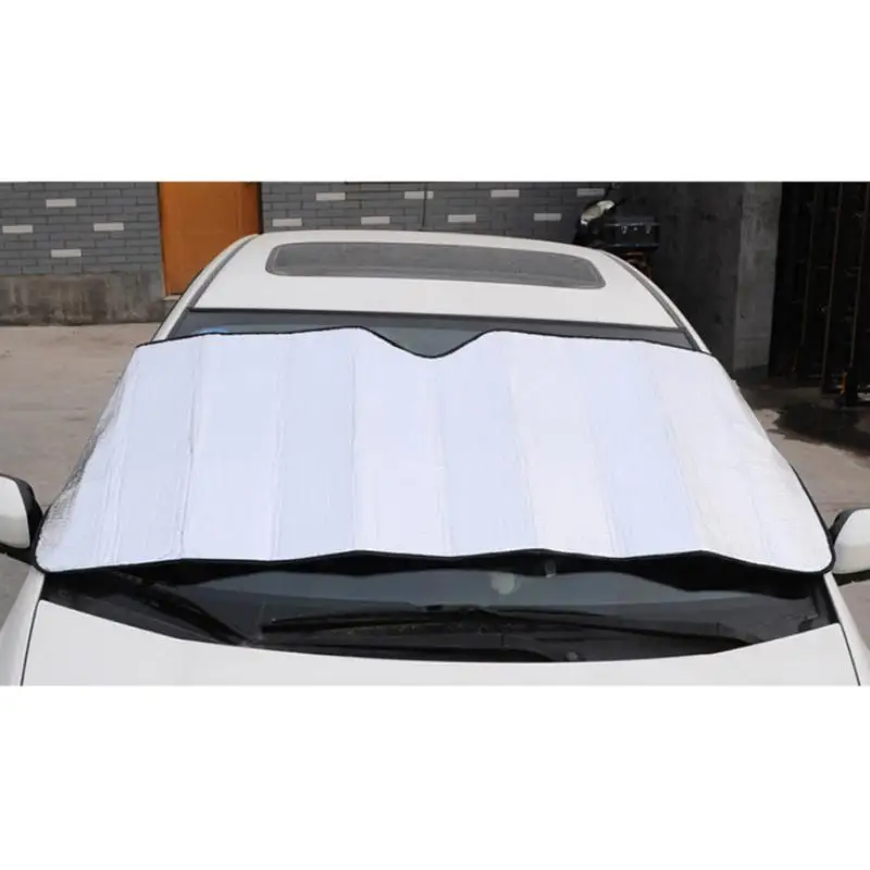 130x60cm Foil Car Window Cover Auto Windshield Heat Sun Shade Visor Cover Front Sunshade UV Protect Film Foam