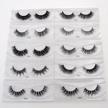 Visofree Накладные ресницы ручной работы натуральные накладные ресницы блестящая упаковка 1 пара коробка макияж сексуальные 3D норковые ресницы A14