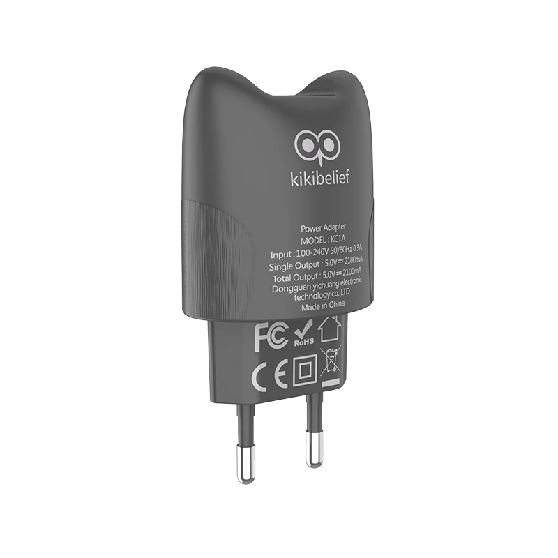 HOCO لطيف 2 ميناء شاحن يو اس بي 2.1A الاتحاد الأوروبي التوصيل الجدار شاحن آيفون X XS XR سامسونج Xiaomi الهاتف المحمول محول عام للسفر