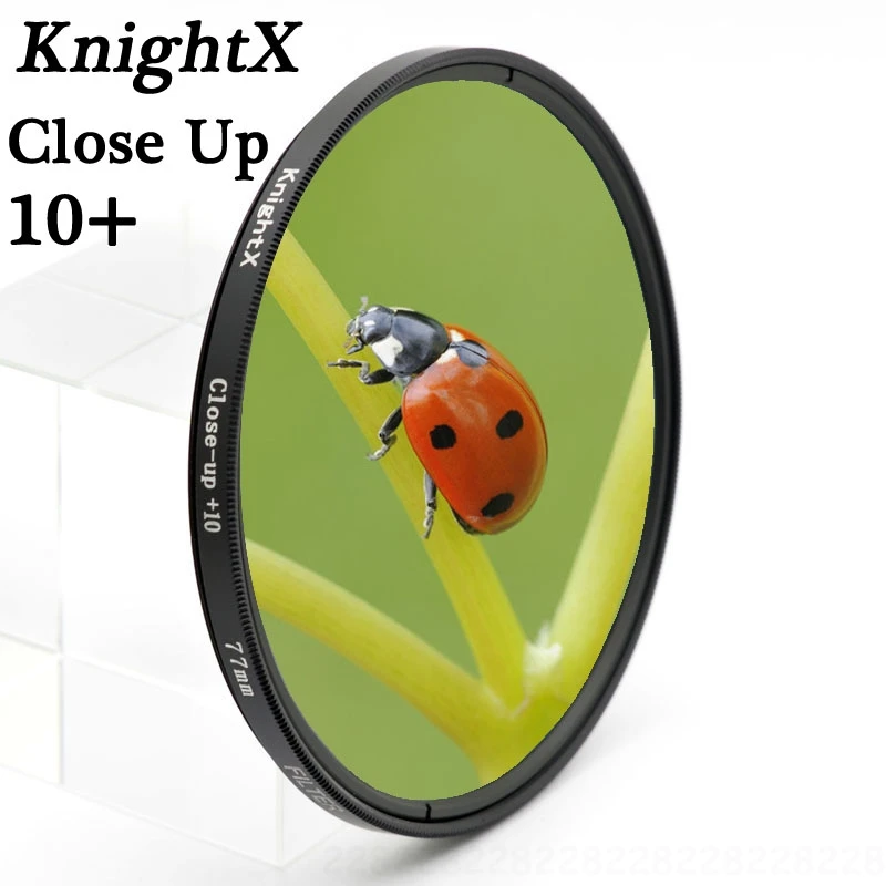

KnightX 49 52 58 62 mm Close Up Macro lens Filter for Nikon Canon EOS DSLR d5200 d3300 d3100 d5100D5300 D7200 D7100 gopro 1200d