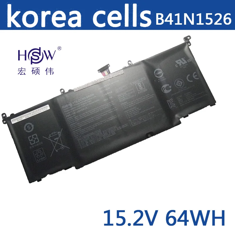 

HSW 15.2V genius laptop batteries for GL502VT,S5VT6700-158AXDA6X30,-1A,ROG Strix GL502,B41N1526,ROG S5VT6700 bateria