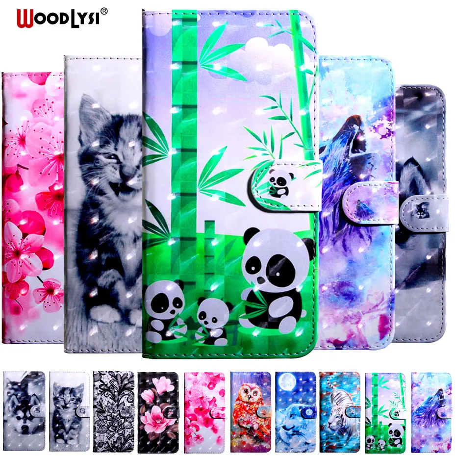 

PU Leather Phone Case For Samsung galaxy A10 A20 A30 3D Vision Painted Flip Cover For Samsung galaxy A40 A50 A70 Wallet Case