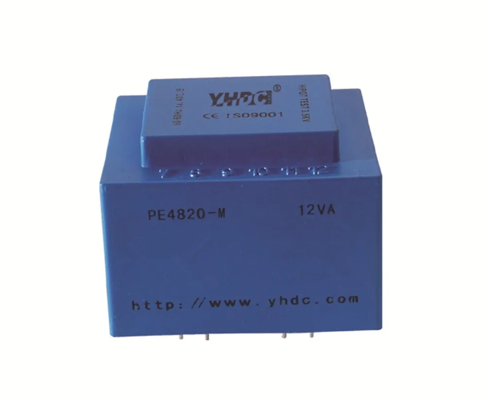 PE4820-M Power 12VA input 230V Output 12V 50-60Hz Vaccum Epoxy Encapsulated PCB Welding Isolation Transformer | Обустройство дома
