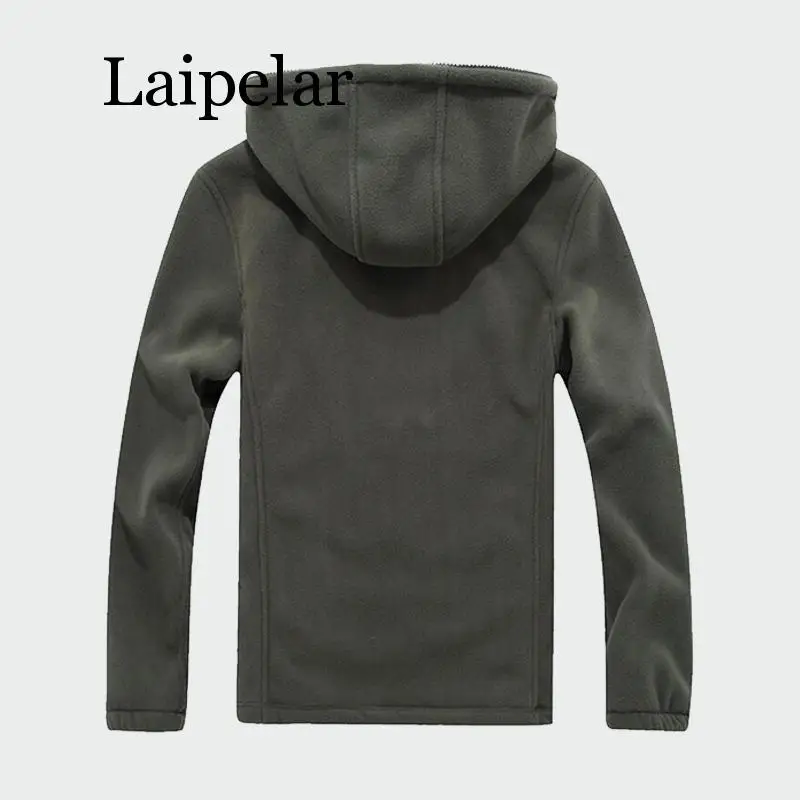 Laipelar Men's Winter Military Fleece Jackets 2019 New Warm Male Tactical Jacket Thermal Breathable Hooded Mens Thick Coats